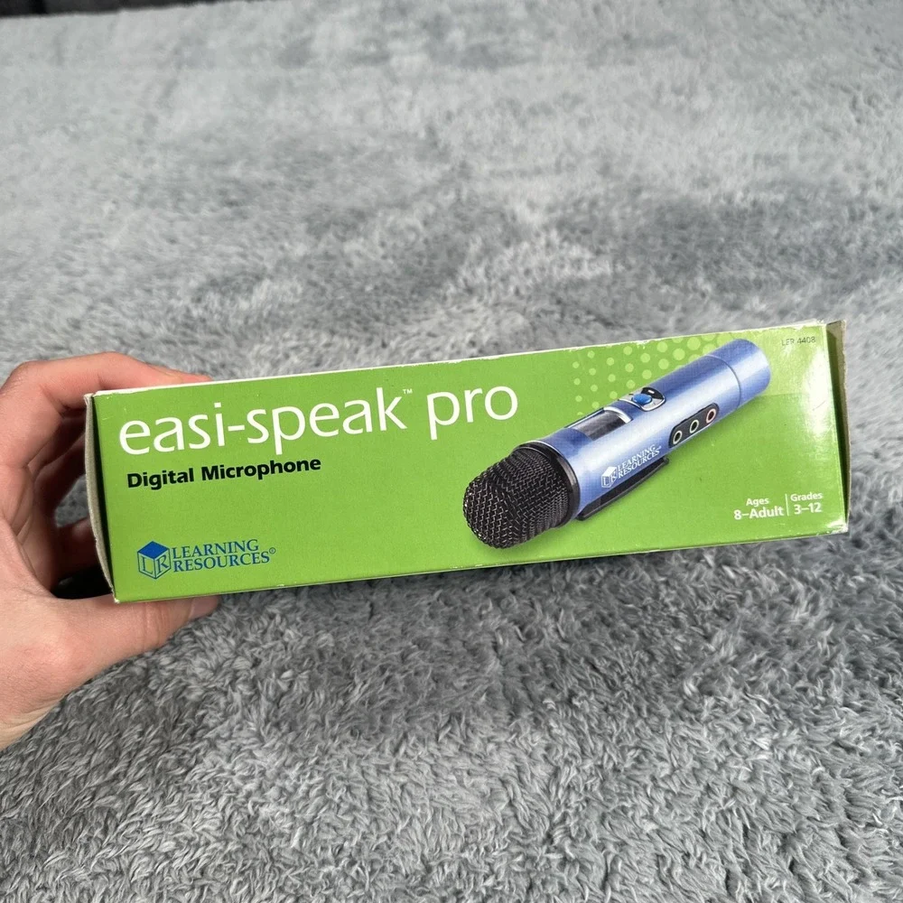 Easi Speak Pro Digital Microphone By Learning Resources NEW Teaching Aid Records